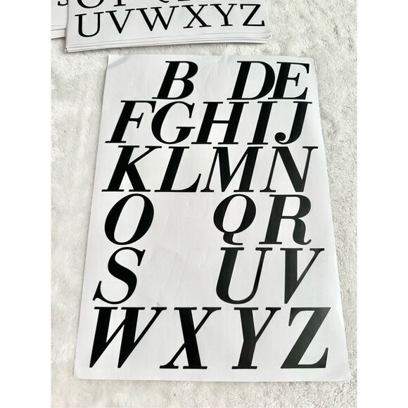 Black letter decal sets - diff fonts and sizes - Picture 10 of 10